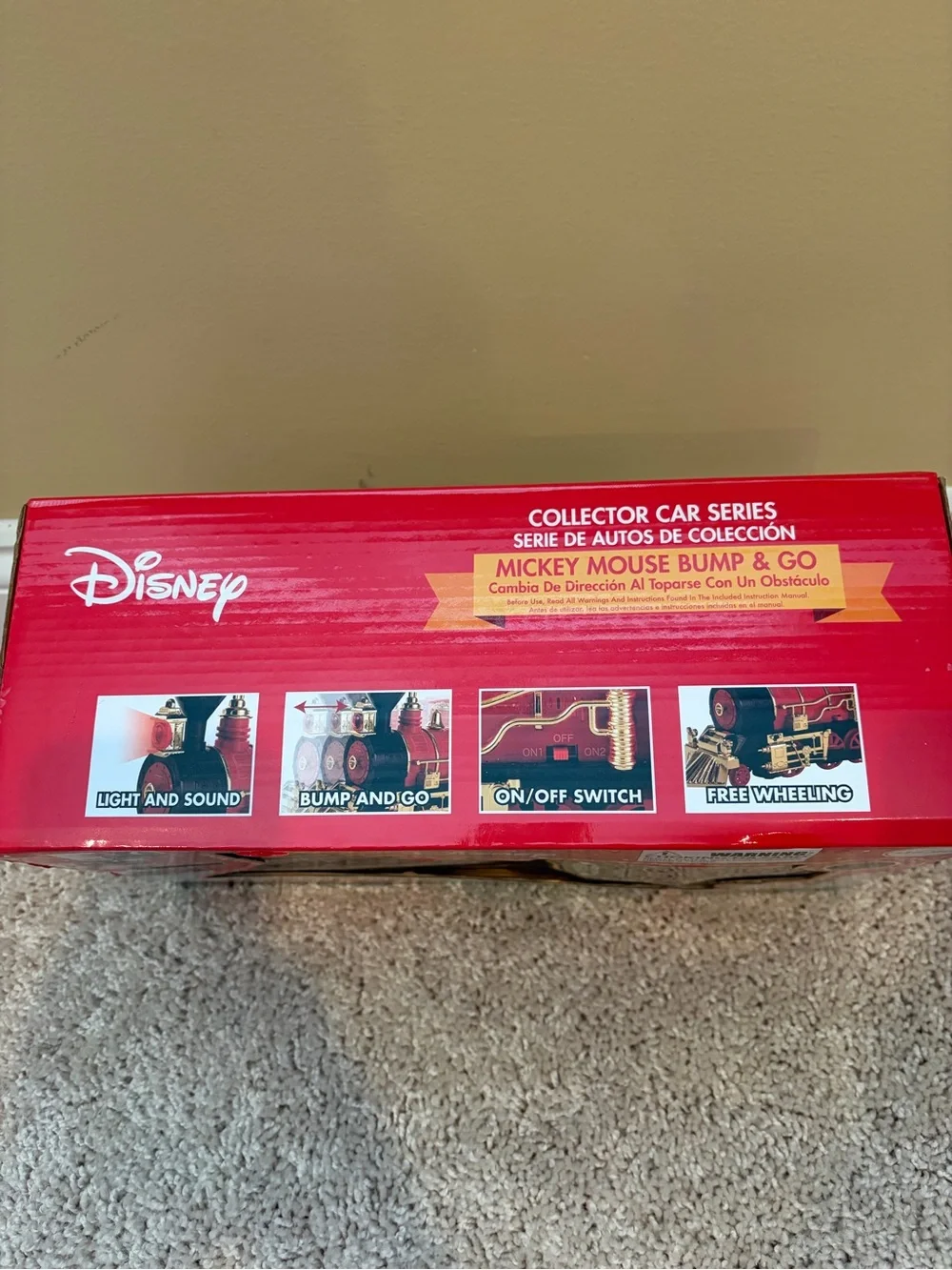 Disney Mickey Mouse Holiday Train Bump & Go Collector Car